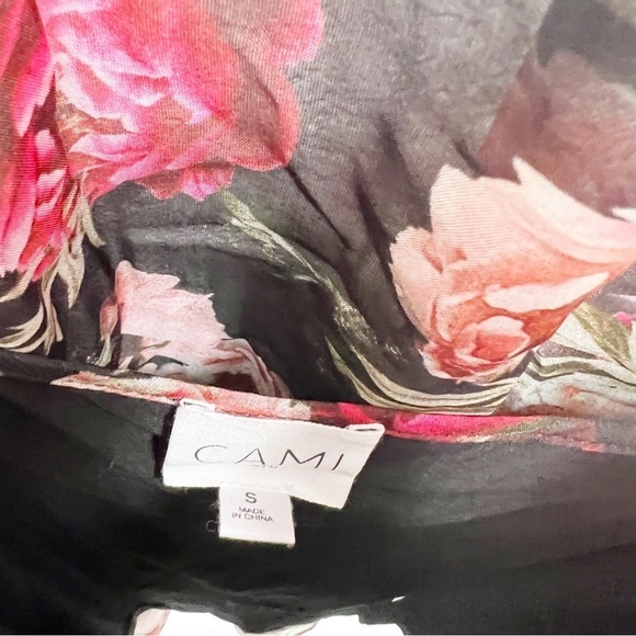 CAMI NYC Sandy Blouse In Sugar Plum In Purple Floral Long Sleeve Silk Small S - Picture 3 of 7